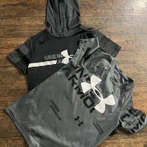 Under Armour, Bundle of 2, Youth Medium Short Sleeve Shirts